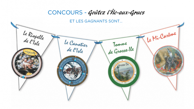 Gagnants du concours - GOÛTEZ L'ÎLE-AUX-GRUES